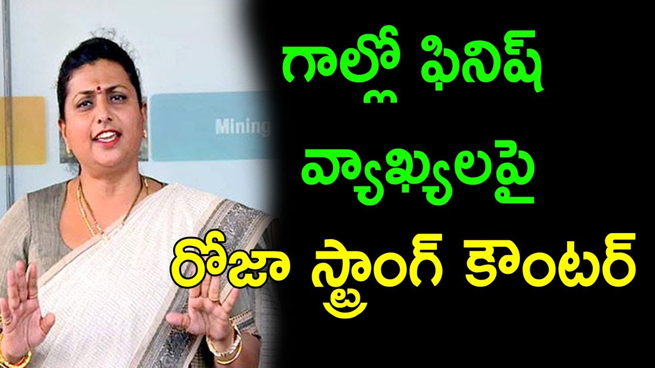 YSRCP MLA Roja Strong Counter To Chandrababu Ramnath Media YouTube