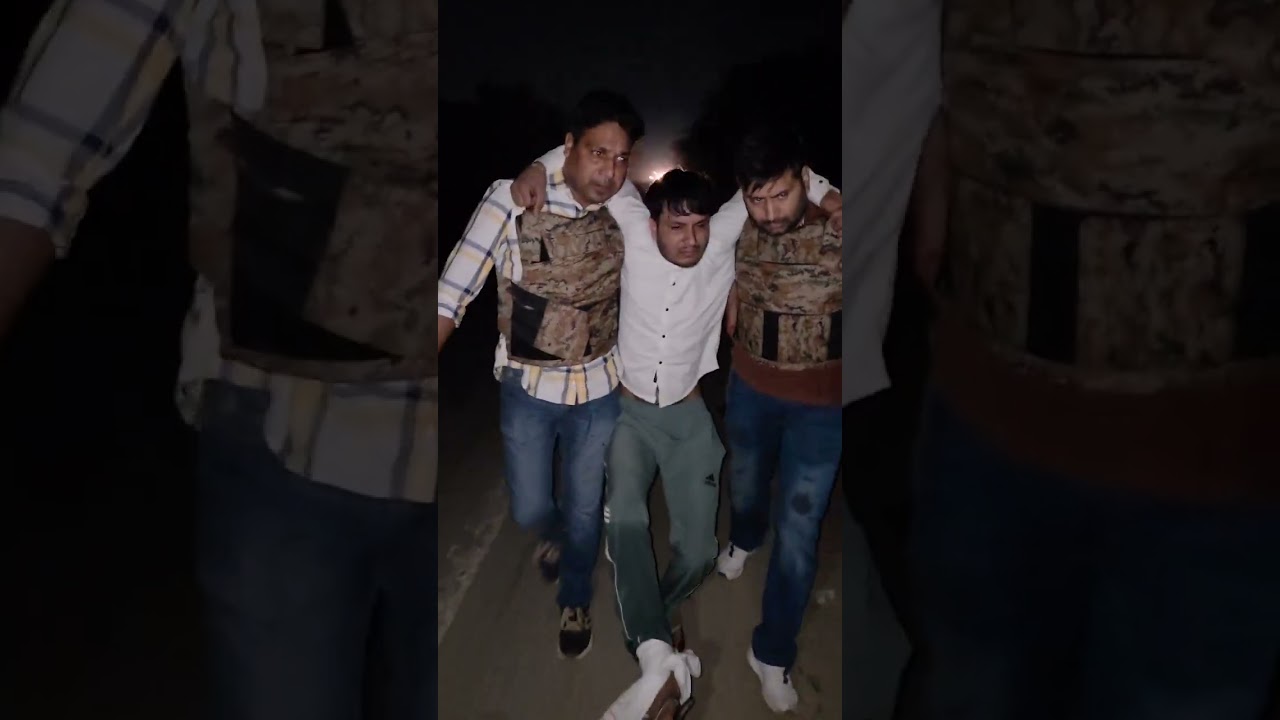 फरीदाबाद में बदमाश और पुलिस के बीच हुई मुठभेड़ में दो बदमाशों के पैर में लगी गोली