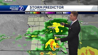 Moving into a stretch of wet weather in Omaha