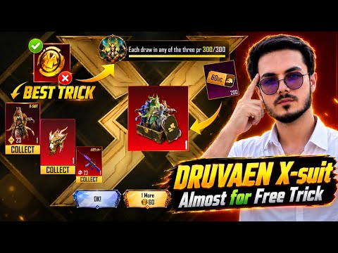 Get Guaranteed DRUVAEN X-Suit & Upgraded UMP45 | Got Old 2 X-Suit Crate Opening & Best Trick | PUBGM