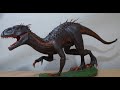 공룡만들기(인도 랩터),쥬라기 공원,인도미누스렉스,Creating an IndoRaptor with paper mache paste,인도 미누스렉스,지점토 공룡 피규어 만들기