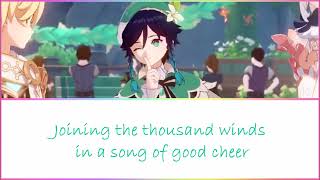 Genshin Impact | Venti's ENG VA - Thousand Wind Wine (Weinlesefest) | w/Lyrics