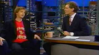 Dana Carvey with David Letterman 1992