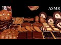 ASMR CHOCOLATE DESSERT MUKBANG (OREO EGG, MILKA, PIE, waffle)チョコレート デザート EATING SOUNDS