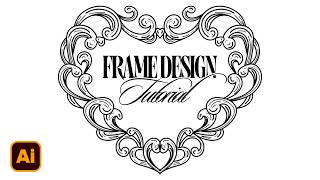 How to Create a Symmetrical Ornamental Frame in Adobe Illustrator | Illustrator Tutorial