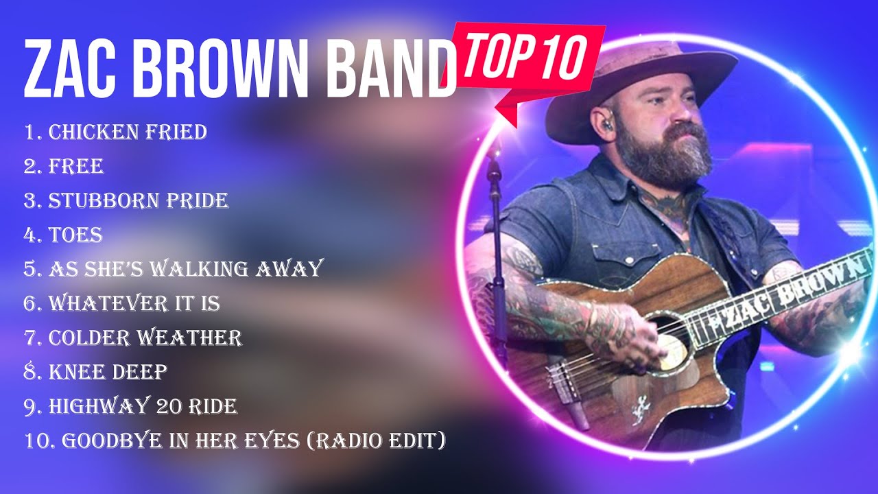 Best Songs of Zac Brown Band full album 2023 Top 10 songs YouTube