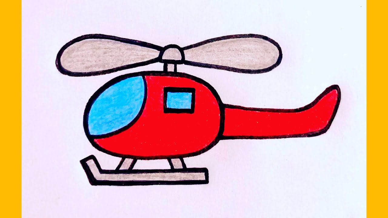 How To Draw Helicopter: Easy And Simple Drawing With Step-by-Step  Instructions | Perfect for Gifting Children: Joy!, Rainbow: 9798367695472:  Amazon.com: Books