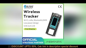 Heltec ESP32 LoRa Meshtastic Asset Tracker SX1262 Wi-Fi Bluetooth GPS Tracker for Vehicle Bike Kids