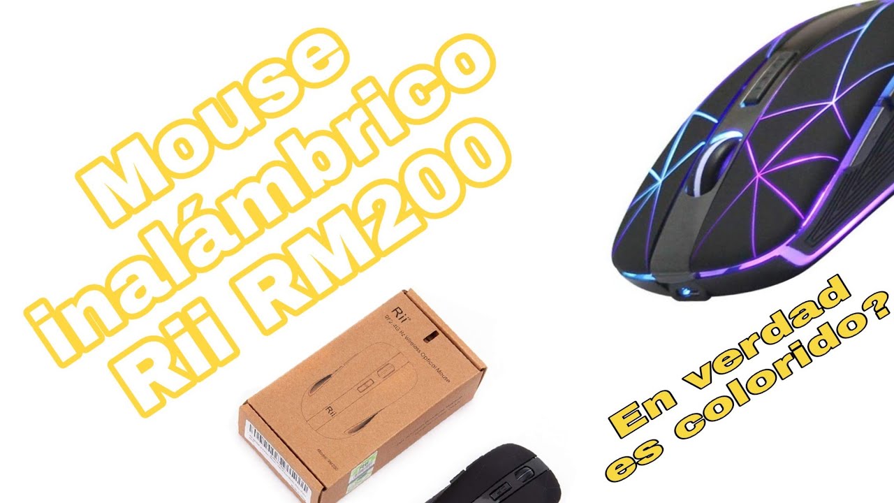 Mouse R Ii Inalambrico Mouse inalámbrico Rii RM200 - YouTube