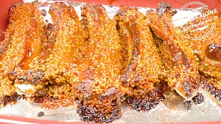 Свиные рёбрышки в медово-горчичном маринаде | Pork ribs in honey and mustard marinade