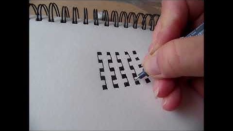 How to draw tanglepattern Weben