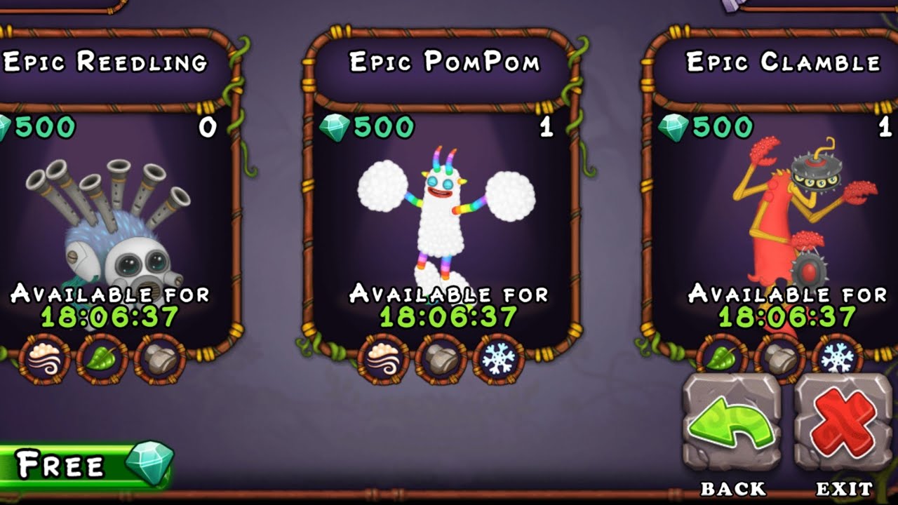 How to breed Epic Pompom on Earth island - My Singing Monsters - YouTube.