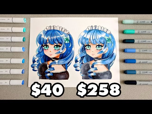 ☆ $40 vs $258 MARKER SET, Ohuhu vs Copic