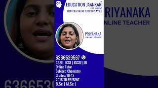 Expert Chemistry Teacher for CBSE, ICSE, IGCSE & IB Students | Online Classes