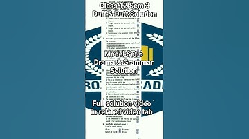 Duff & Dutt Model Set 6 Drama MCQ answer Class 12 Sem 3 #duffanddutt2025 #modelsetsolution #wbchse