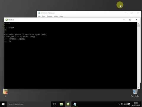 Learn REPL in Node.JS online