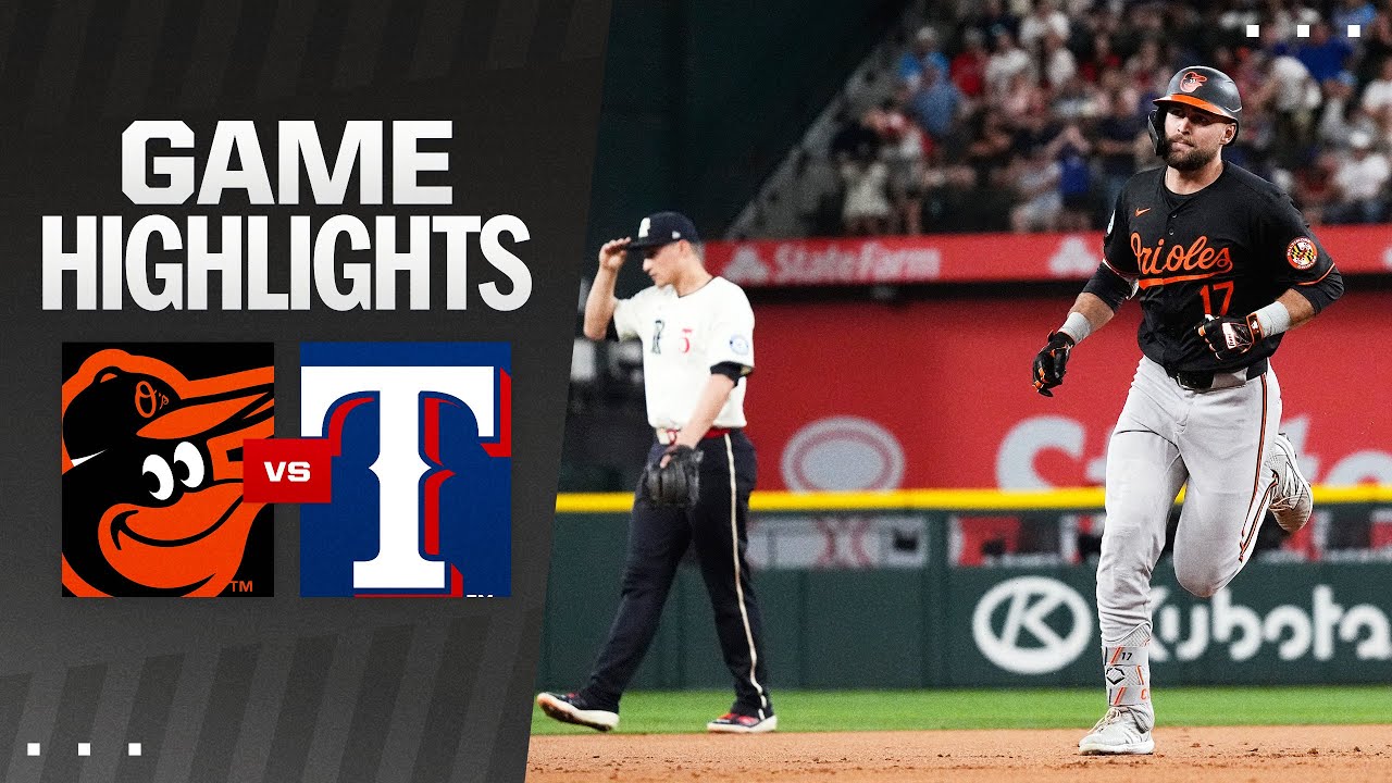 Orioles vs. Rangers Game Highlights (7/19/24) MLB Highlights YouTube