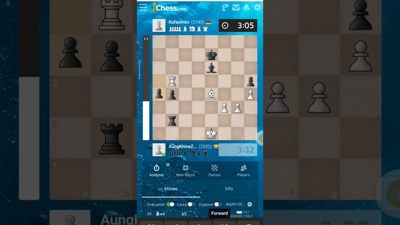 I can't stop two passed pawns. 