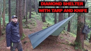 Bushcraft Shelter - Diamond Setup