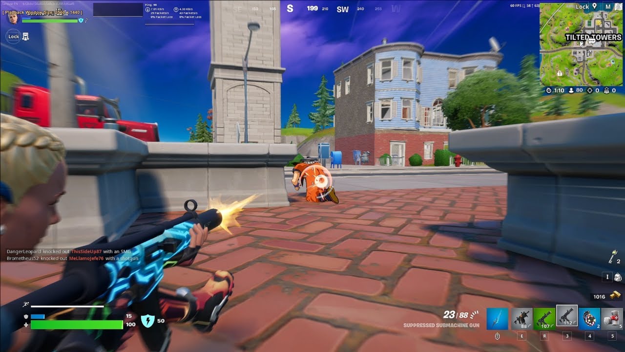 Hit opponents while sliding | Fortnite Season 4 Week 1 Quests