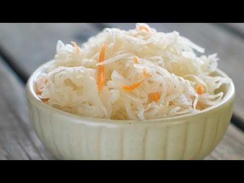 Sauerkraut ຫາຍາກ, ສູດລັບ! ມີຄວາມເຄັມແລະແຊບ.