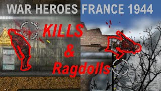 THE COD BLACK OPS OF FLASH GAMES  | War Heroes France 1944 [Kills & Ragdolls Pt 1]