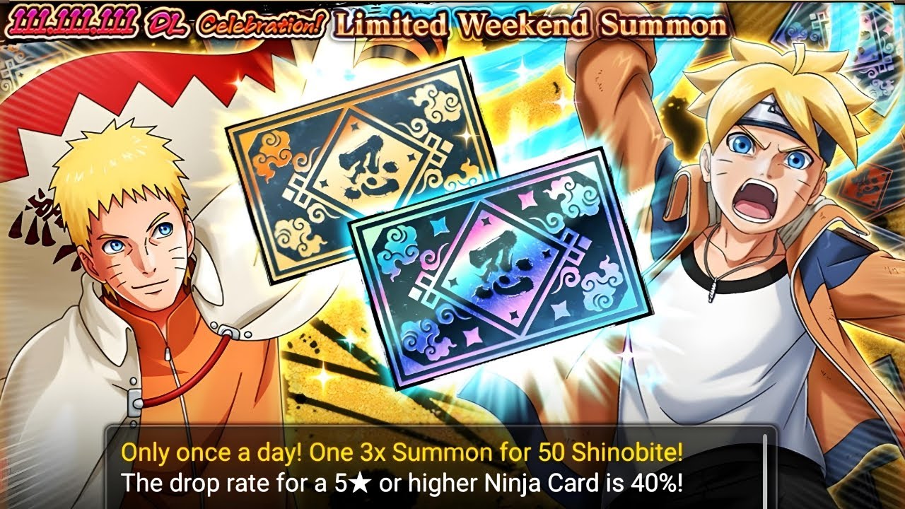 150 Shinobite Summon!!! 111,111,111 DL Celebration! Limited Weekend Summon | Bad Banner Or Good?
