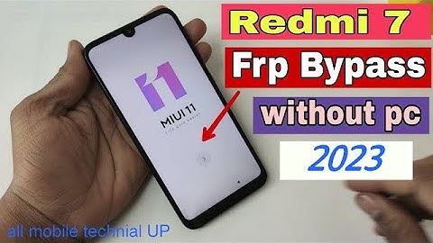 Redmi 7 FRP Bypass 2023 /( M1810F6LI ) Google Account Bypass Without Pc New Trick