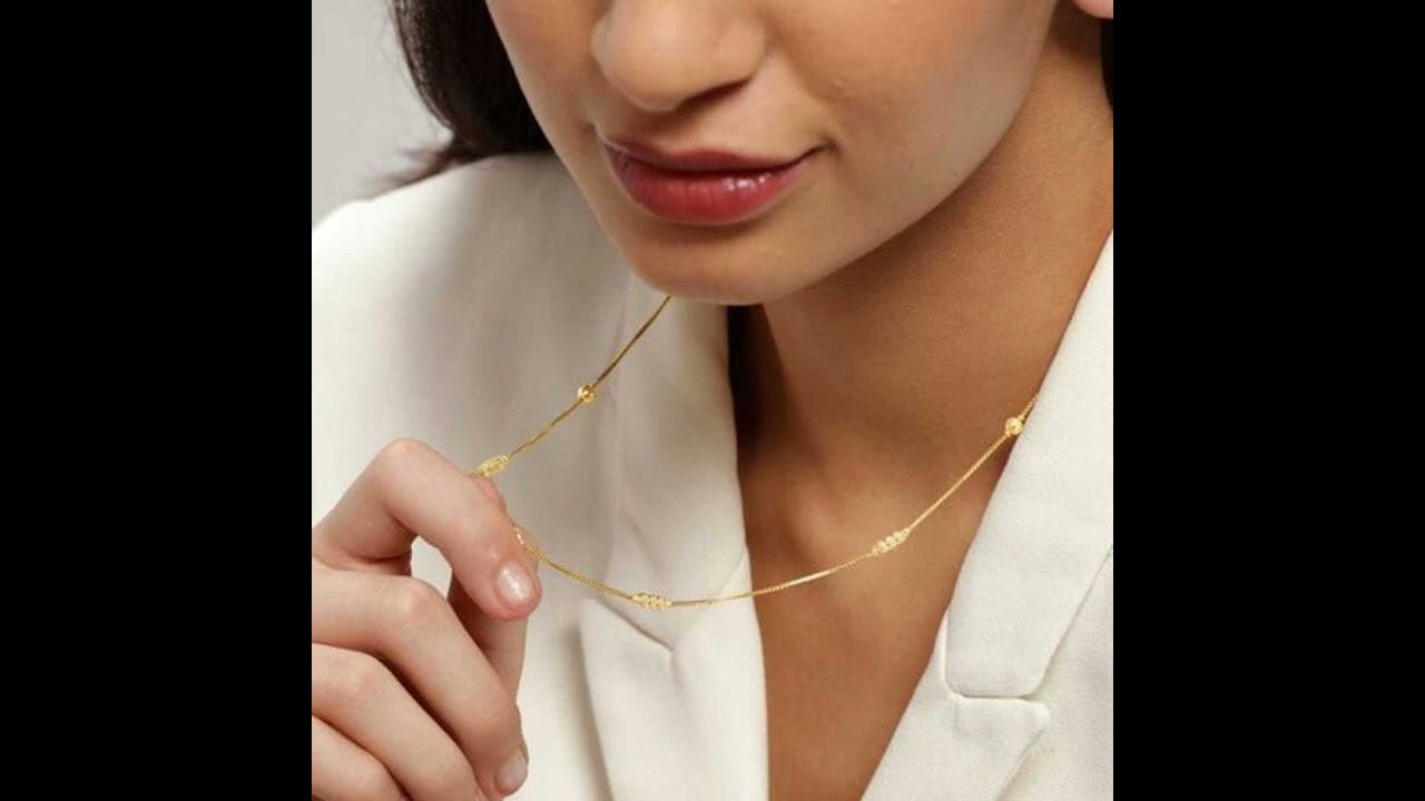 New 🔥light and heavy weight beautiful Gold Chains designs by Tanishq 😘😘 | Gold jewellery |😍