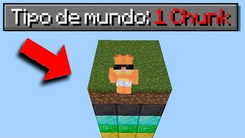 MINECRAFT MAS COM APENAS UMA CHUNK OP!!