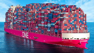 Cách xếp 23000 thùng Container lên con TÀU mà không bị rơi xuống biển