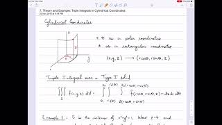 Video 12, Theory and Example, Triple Integrals in Cylindrical Coordinates, 1 of 1