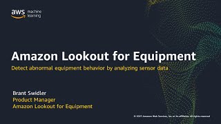 Analyze Existing Sensor Data to Detect Abnormal Equipment Behavior with Amazon Lookout for Equipment
