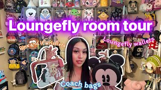Loungefly room tour | pin & LF wallet collection ✨￼