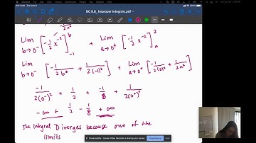 BC 8.8b Improper Integrals (Infinite Discontinuities