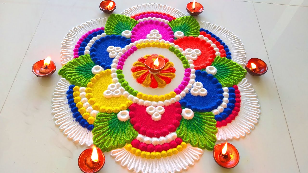 Beautiful New Diwali Rangoli Designs Tricks For Diwali | इस ...