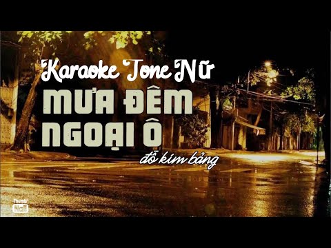 Video Mưa Đêm Ngoại Ô/Karaoke #hoađỗquyên... - youtube