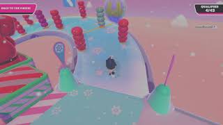 Fall Guys Holding The Penguin For The Whole Round.