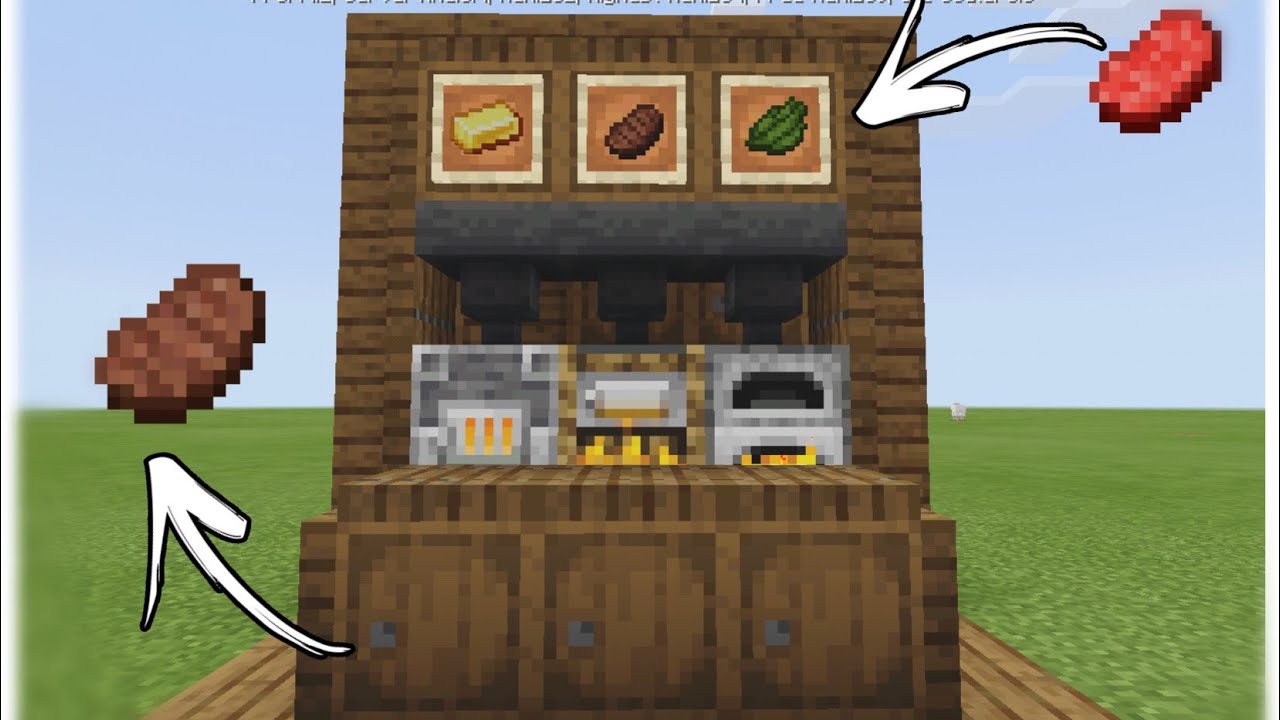 Comment on fait un four automatique ! Minecraft pe (+1.14) - YouTube