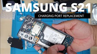 Samsung S21 - charging port replacement - no sim issue
