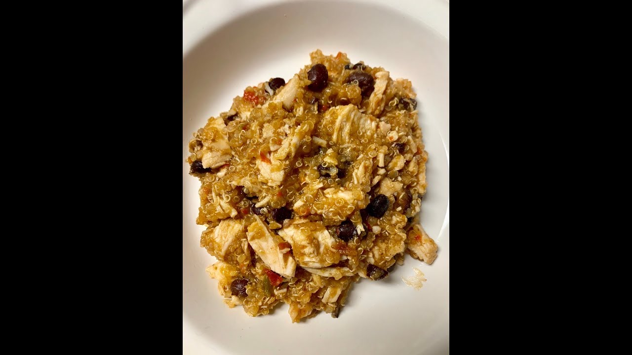 Instant Pot Chicken, Black Bean, and Quinoa Burrito Bowls YouTube