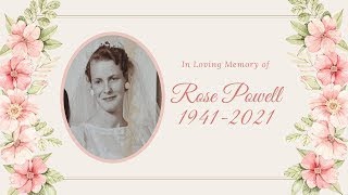 Rose Powell's Funeral 10 January 2022