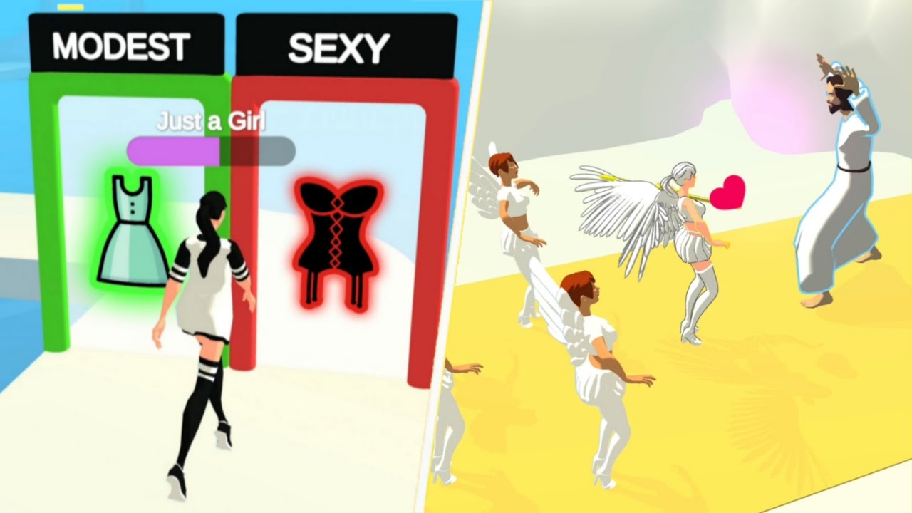 Bad Girl Run 👼❓😈 All Levels Gameplay Android, iOS BGR1GP18