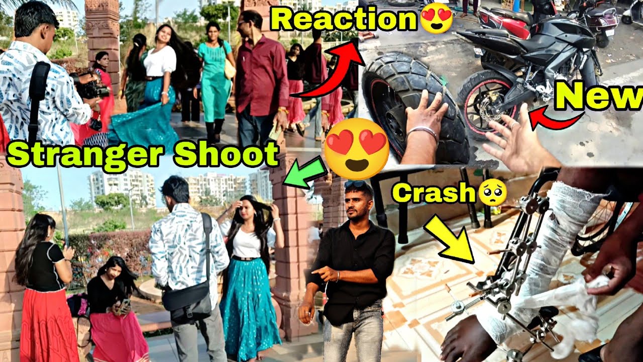 Stranger Photo Shoot || Live Accident🥺 Pray For Brother || New Tyre😍