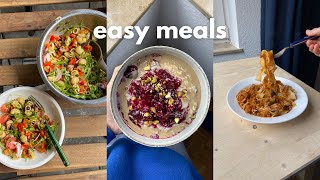 what i eat in a week: super quick meals (vegan & realistic, ingredient prep)