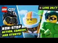 🔴 LEGO CITY No Limits Marathon – All Seasons Live! 🚒🚓 Non-Stop Adventure