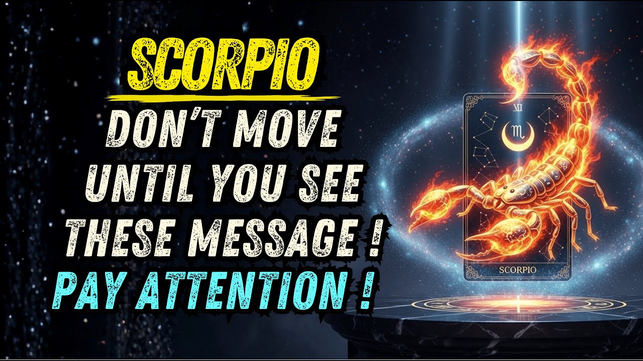 SCORPIO♏ DON'T MAKE A MOVE! UNTIL YOU SEE THIS MESSAGE FOR LATE OCTOBER