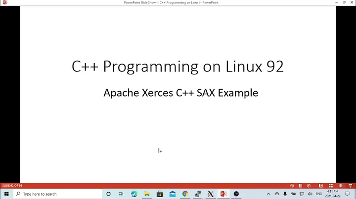 C++ Programming on Linux -  Apache Xerces C++ XML SAX Parsing Example