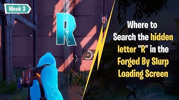 Search hidden letter "R" found in the Forged by Slurp Loading Screen