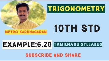 10th Std Maths Example 6.20 A kite is flying at a height of 75 m above the ground. The inclination